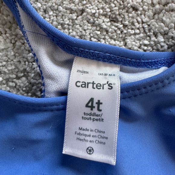 Carters Purple Flamingo swimsuit 4T - Picture 3 of 4